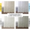 HPD Half Price Drapes Patterned Linen Sheer Curtains For Living