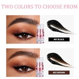 Kit Profesional de Laminación y Tinte de Cejas, Larga Duración para Permanente de Cejas y de Levantamiento de Cejas, Elegante Kit de Levantamiento de Cejas para Salón y Uso Doméstico, Color Negro y Marrón para Elegir