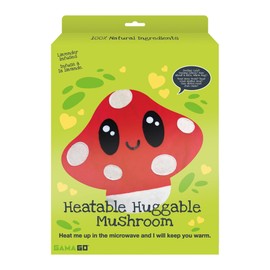 GAMAGO Mushroom Heating Pad & Pillow Huggable - Microwavable Heat Pad for Cramps, Aches & Anxiety Relief - Cute Heat Pack Stuffed with Eco-Friendly Wheat & Dried Lavender - 11"