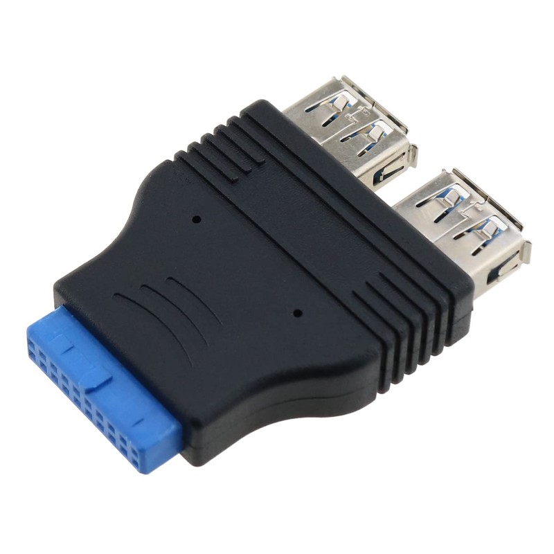 E-outstanding 20 pines USB 3.0 encabezado hembra a doble USB