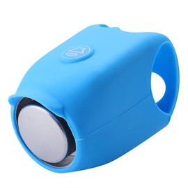 Alomejor Timbre de Bicicleta Negro, Gel de Salice, Adecuado para Ciclismo al Aire Libre, Uso para Sonido Seguro, Azul