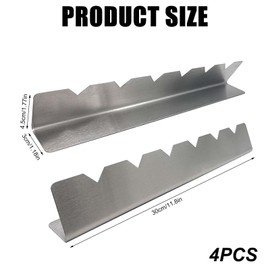 4 Stück Grill Spieße Rack für 6 Spieße, Grillspießhalter aus Edelstahl, BBQ Schaschlikspieße Edelstahl Grillspieße Shashlik Skewer Set, 30*4.5*3cm, Grill Spieße Rack, für Outdoor Camping und Wandern