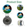iuiiaii 4 Pcs Golf Markers for Putting Green set, Golf