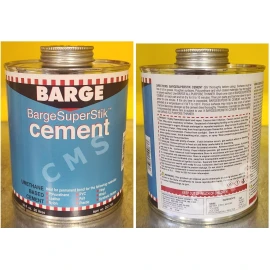 Quabaug BARGE Super Stik Urethane Cement 1 Qt / 32oz Quabaug Tin Can W/ Brush SuperStick