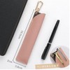 Pen Case, Cow Leather, Single Insert, Pen Holder, Slim, Simple,