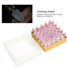 50 Pcs Grinding Bits Ceramic Triangular Cone Aluminum Oxide Grinding