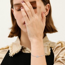 YAFEINI Celtic Knot Bracelet/Dragonfly Bracelets, Sterling Silver, Adjustable Bracelet, Good Luck, Irish Jewellery, Celtic Witch Knot Bracelet for Women, Sterling Silver, 1