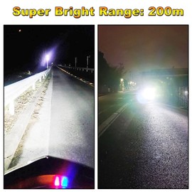 Biqing Motorcycle Spotlights Stable,Universal Motorcycle Headlights with Switch Motorcycle Fog Light U5 Motorcycle Daylight Running Lights 12V/24V for Car Trucks ATVs SUVs