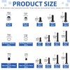 Glarks 502Pcs Universal RC Screw Kit Screws Assortment Hex Socket