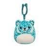 Squishmallows 3.5"" Clip-On Griffin The Tiger, Small, Blue
