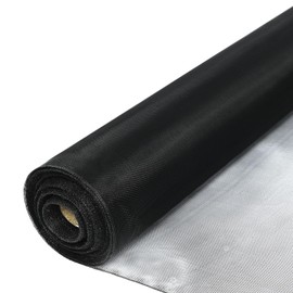 tonchean 304 Stainless Steel Windows Screen Mesh Roll Replacement, 98.4 feet x 47.2 inch Window Screen Mesh for Porch Patio Sliding Door Screening(Black, 20 Mesh)
