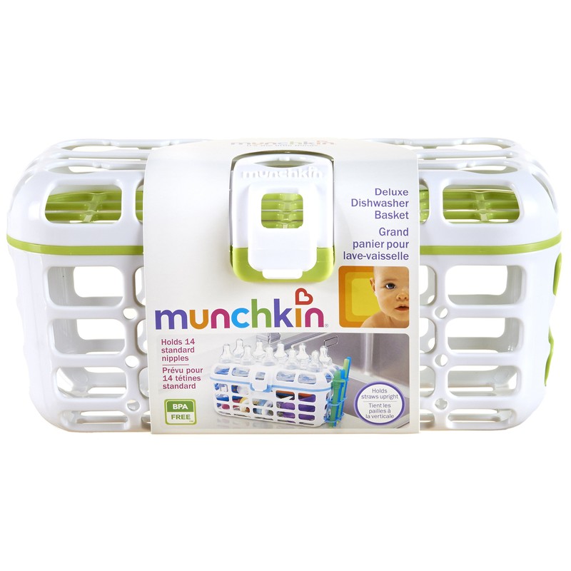 Munchkin Deluxe Dishwasher Basket, Colors May Vary