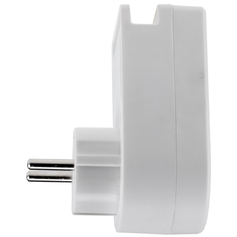 ChiliTec Socket Adapter USB-C USB-A Adaptor Plug 230 V Earthing