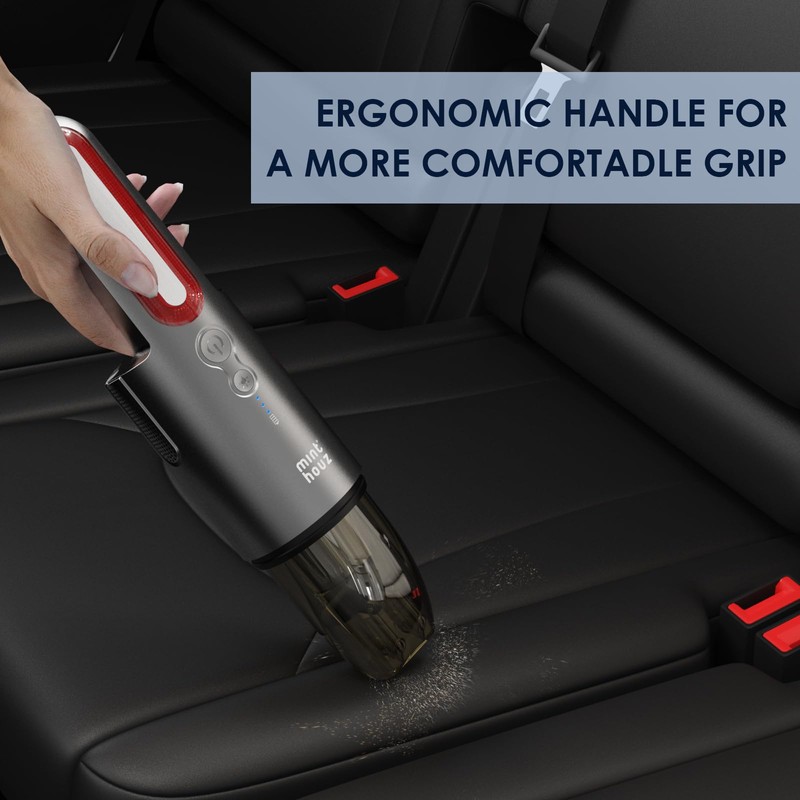 Minthouz Car Vacuum,Mini Portable Cordless Hand held Vacuum Powerful Suction