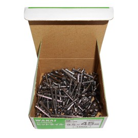 WAKAI HN-45 ALC Edition Nail Hit Nails, Stainless Steel, Diameter 0.1 x Total Length 1.8 inches (3.5 x 45 mm), 100 Pieces