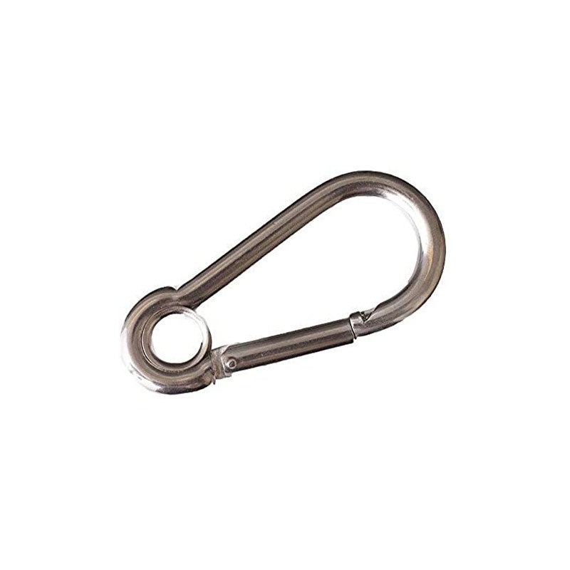 Merriway BH05010 Spring Snap Carabiner Hook with Eye, A2 316