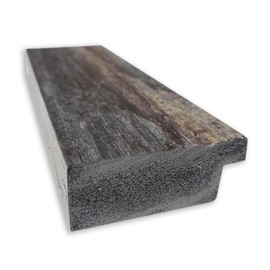 Amanti Art Mirror Makeover 16x24 Bathroom Mirror Frame Border Kit, Peel and Stick Wall Moulding Frame, Fully Assembled Black Border DIY Kit - Mirrored Glass NOT Included - Bark Rustic Char Narrow Trim