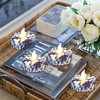 Gedengni Floral Flameless Tealights with Remote - 12 Pack Blue