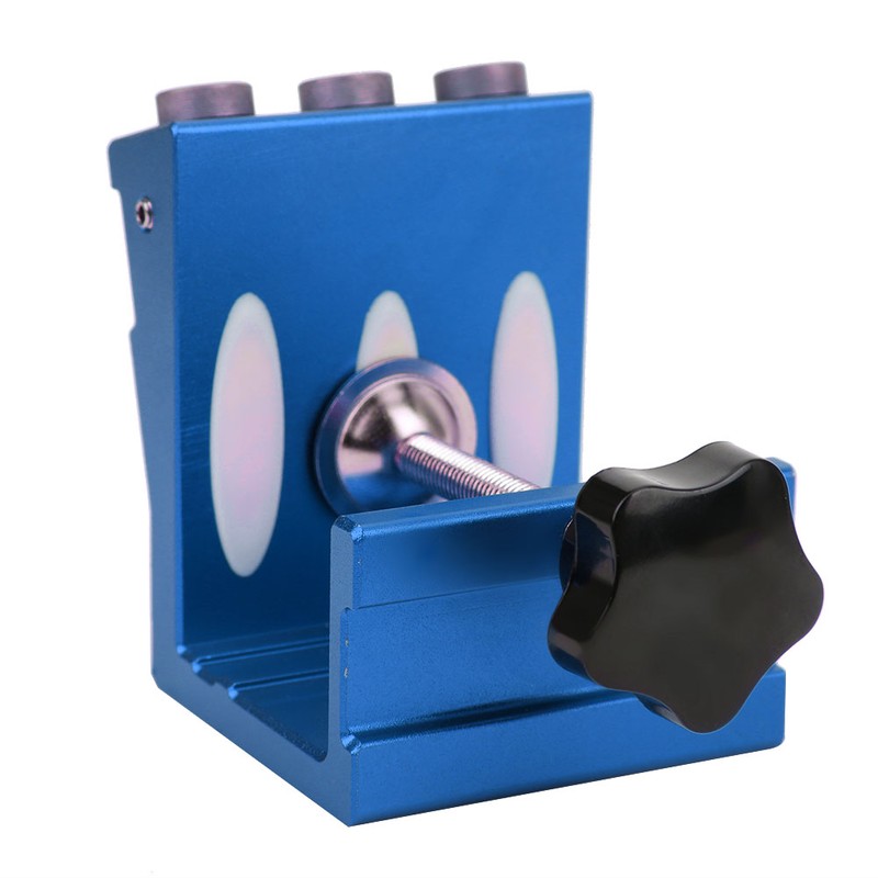 Pocket Hole Drill Guide Aluminum Alloy Household Woodworking Hole Punch