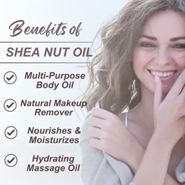 Naturevibe Botanicals Naturevibe Botanicals Shea Nut Oil 32oz and Grapeseed Oil 32oz|Oil Combo