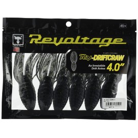 JACKALL Worm RV-Drift Craw, 4.0", RV Black