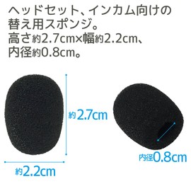 Loveril Pin Microphone Sponge Microphone Windshield Set of 5