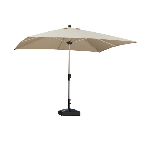 PURPLE LEAF 10' x 10' Square Patio Umbrella, Alumimum Outdoor