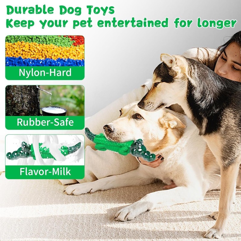 Fuufome Dog Chew Toy for Aggressive Chewers - Indestructible Toy