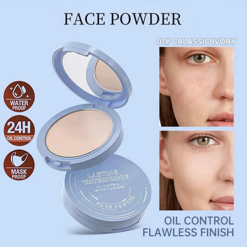 Base De Maquillaje Polvo Compacto Fijador Matte