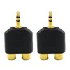 CADUFUELLY 2 Pcs 3.5mm Stereo TRS Male to Replacement for