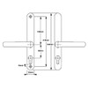 Gold (Anodised) Hoppe Brugge 68PZ Fullex Lever Door Handle Pair