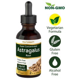 Astragalus Root Extract | 2 oz | Alcohol Free | Super Concentrated | Vegetarian, Non-GMO, Gluten Free Tincture | by Horbaach