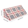 Wedge Pillow R Shaped Removable Slip Resistance Plaid Pattern Bedsore