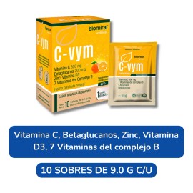 C-vym Polvo Efervescente 10 Sobres Suplemento Alimenticio