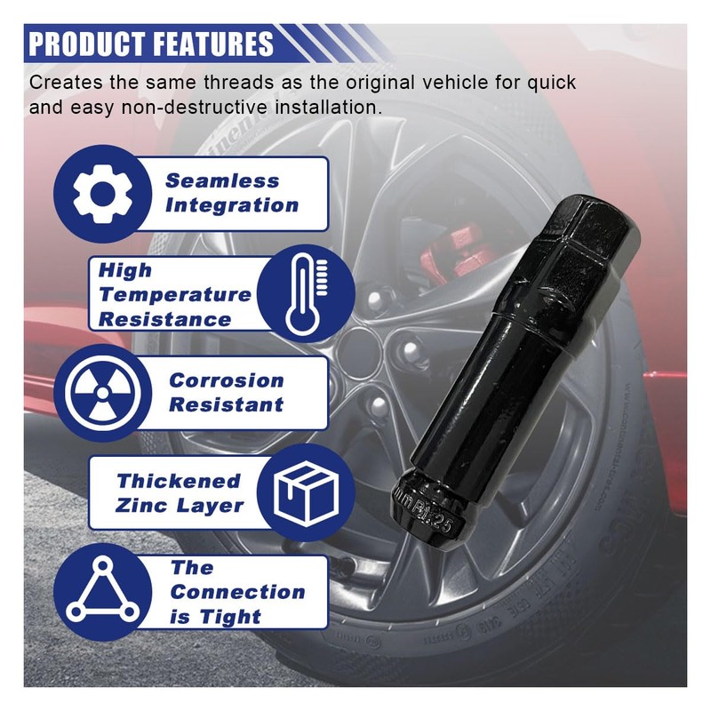 20PCS Car Wheel Lug Nuts, Fuel Rim Lug Nut Lock