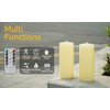 10" x 4" Large Outdoor Candles with Timer Waterproof Flickering