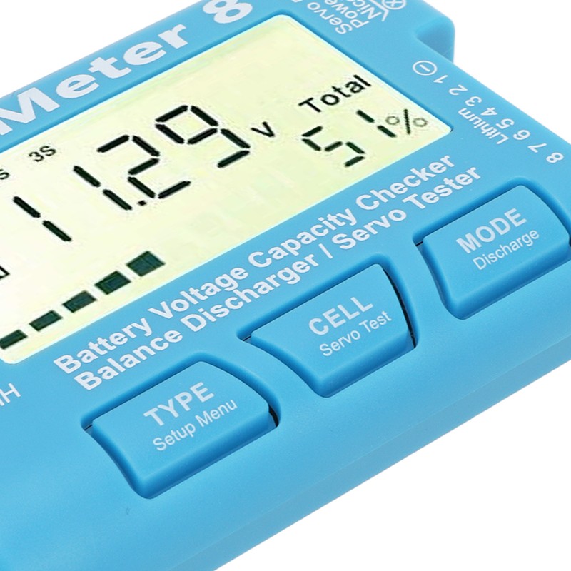 Digital Battery Capacity Checker Voltage Tester Meter for LiPo Life