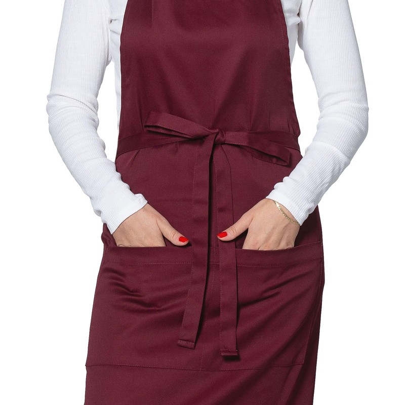ZOLLNER Apron with Bib 65% Polyester, 35% Viscose, 75 x
