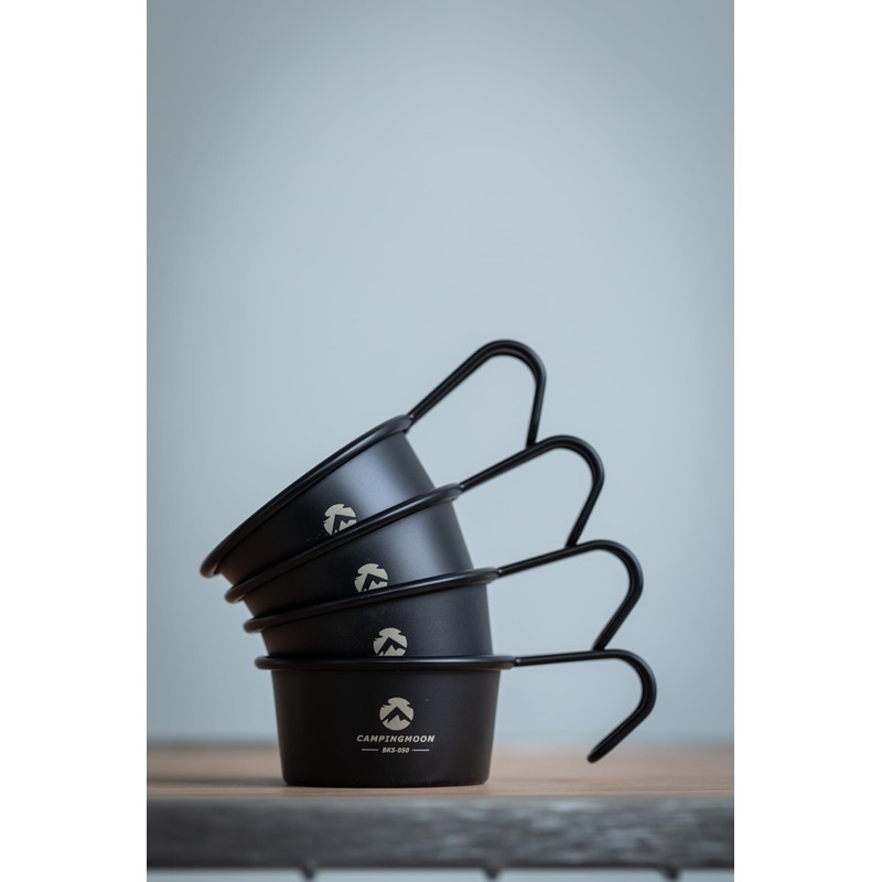 Camping Moon BKS-050 Shera Cup, Black, Black Shella, Camping Cup,