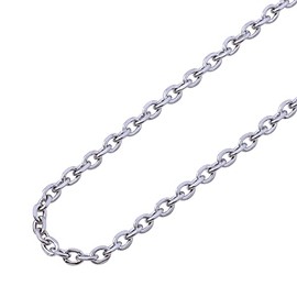 The KISS TCA1011 Azuki Chain, Surgical Stainless Steel Chain, Hypoallergenic, Surgical Stainless Steel
