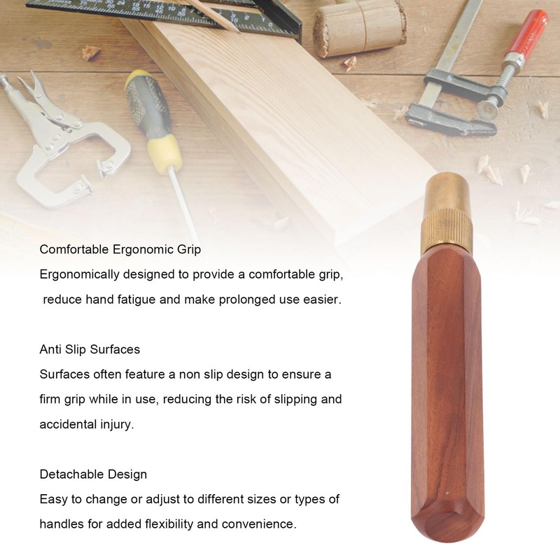 Hand Saw Handle Brass Mini Handle Hex Shape, Sour Branch