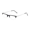 Readers.com Reading Glasses: The Bishop Reader, Metal Browline Style for