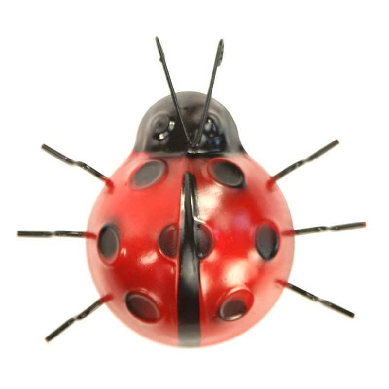 Metal Bee and Ladybird Wall Art for Garden Ornaments Decoration