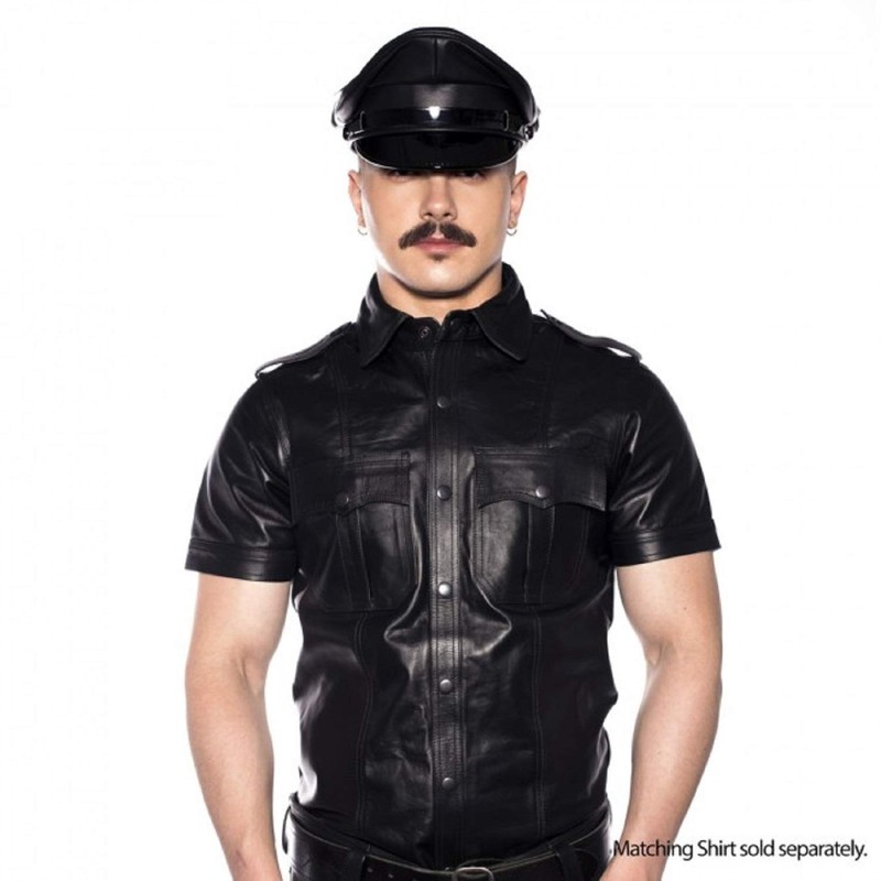 Prowler RED Military Cap Black 61cm RED Range of Leather