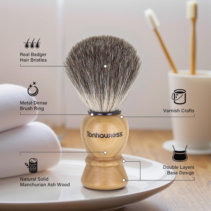 Shaving Brush Kit For Men, 3 In 1 Shaving Brushes