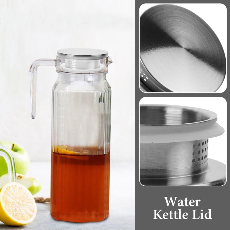 DOITOOL Water Pitcher Lid Stainless Steel Stoppers Covers Glass Pitcher