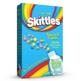 Skittles Singles To Go Drink Mix, Tropical Punch, 6 pack, 6 count boxes