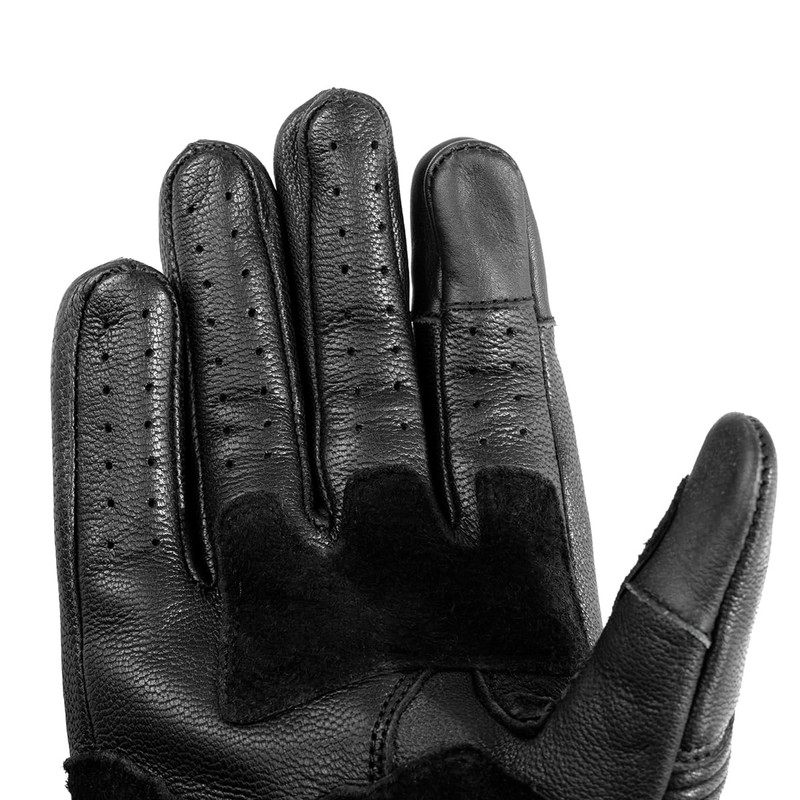 Komine GK-263 Motorcycle Leather Gloves Black S