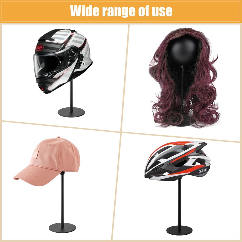 PAHTTO Motorcycle Helmet Stand 2 Packs, Desktop Helmet Display Holder