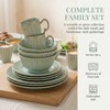 16-Piece Dinnerware Set for 4, Ceramic Plates, Bowls and Mugs,